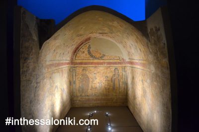 Μουσείο Βυζαντινού Πολιτισμού Θεσσαλονίκη. Η ατμόσφαιρα εντός του Μουσείου Βυζαντινού Πολιτισμού είναι ήρεμη και επιβλητική. Ο φωτισμός είναι εξαιρετικός κάτι που βοηθάει τον έξυπνο τρόπο παρουσίασης
