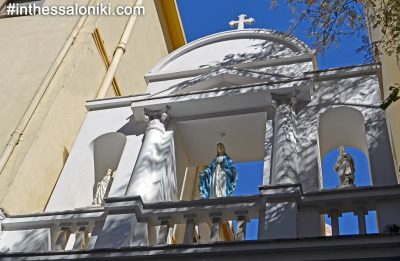 The Catholic Church of Immaculate Conception. The entrance of the Catholic Church of Immaculate Conception is literally hidden among taller buidings! Spend some time exploring Fragon St and you will soon understand the historic value of the area...